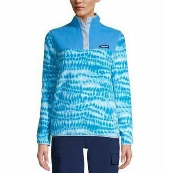 Lands End Fleece Tie Dye Pullover - XL - Like New - Picture 2 of 8
